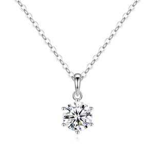 Timeless Solitaire Moissanite Necklace